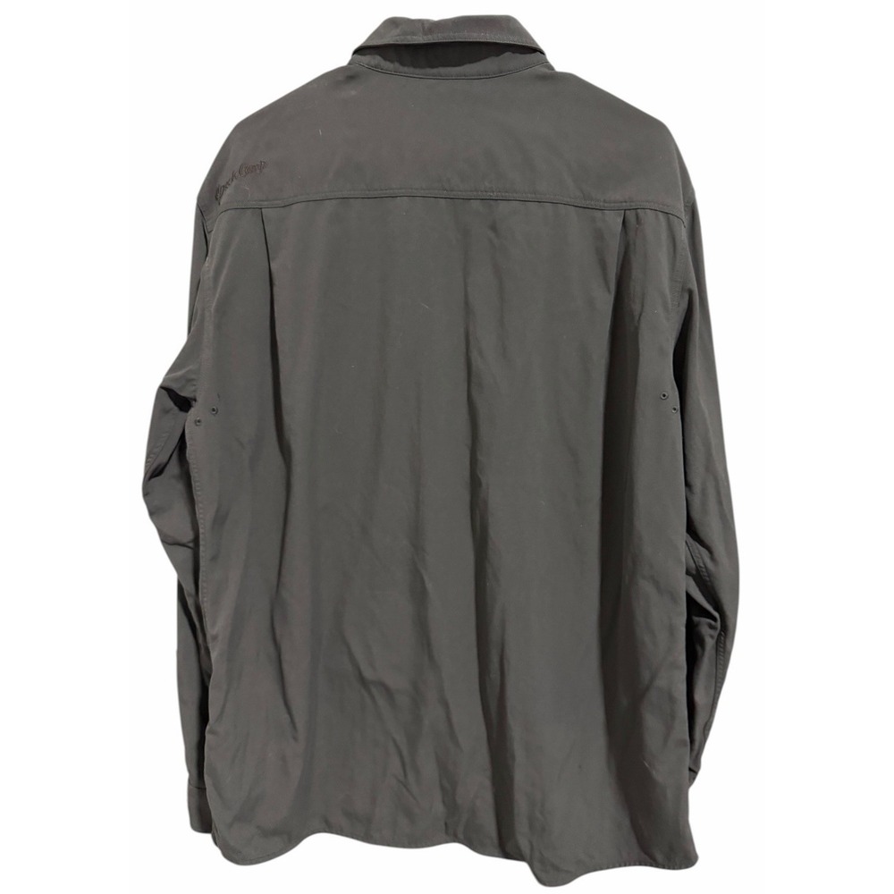 Duck Camp Midweight Hunting Shirt Gray Button Down Nylon LS200 Men's Size XL‎ - Picture 2 of 12